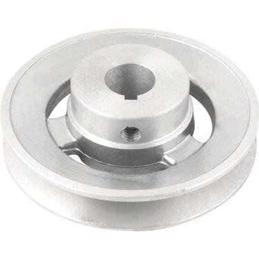 Imagem de Polia de Alumínio 1 Canal, Perfil A, 100 mm com Furo de 3/4" - 19,1 mm