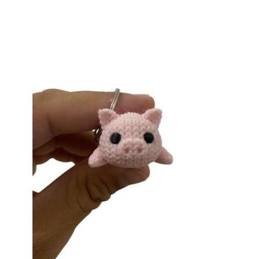 Imagem de Chaveiro Articulado de Porquinho Rosa em Impressão 3D  Fofo e Flexível