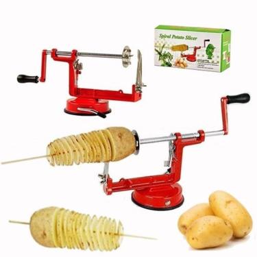 Imagem de Maquina Cortar Batata Espiral Fatiador Slicer Palito Chips