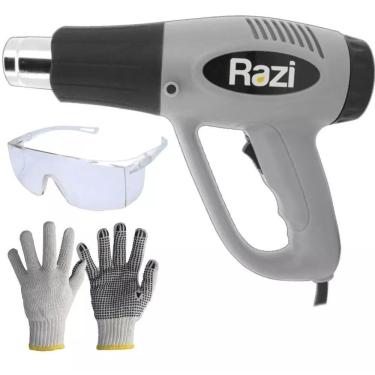 Imagem de Soprador Térmico Ar Quente 1500/2000W Razi Com Óculos + Luva