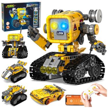 Imagem de Kit de robótica STEM 5 em 1 Glikid com controle remoto e app 3,7V 500mAh