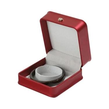 Imagem de Caixa De Joias Em Couro PU Para Anel, Pingente, Pulseira, Pérola E Emb