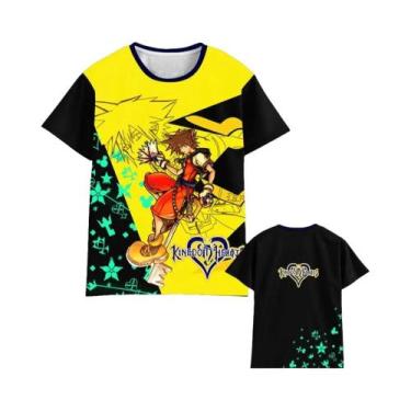 Imagem de Camiseta Masculina, Feminina, Infantil, Kingdom Hearts, Estampada Em 3