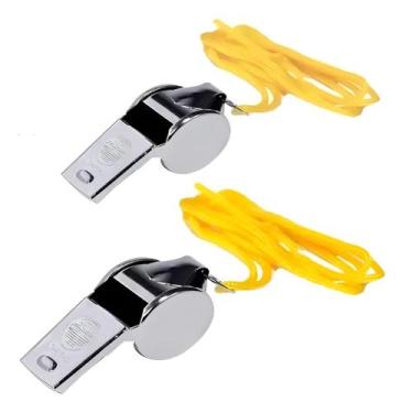 Imagem de Apito De Metal Profissional Com Cordão - Duplo - Cosy