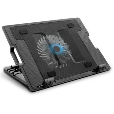 Imagem de Suporte para Notebook de 9 a 17 Polegadas Multi, com Cooler 12cm, com LED e USB, Preto - AC166