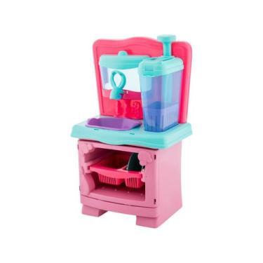 Imagem de Cozinha Infantil Acqua Bubble Cardoso Toys - Lava Louça Sai Água