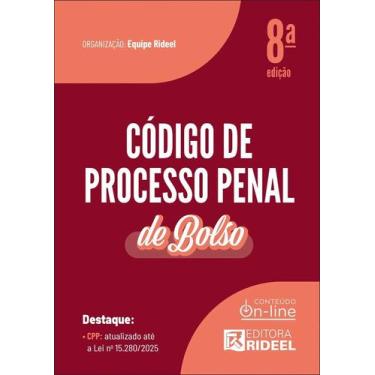 Imagem de Código de Processo Penal - CPP de Bolso - 8ª Edição (2026) - Rideel, 3