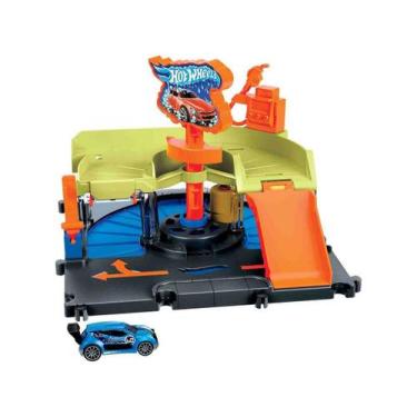 Imagem de Hot Wheels CITY Downtown LAVA-RÁPIDO com Carro Inclusivo - Mattel