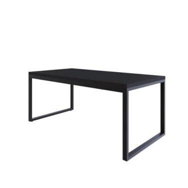 Imagem de Mesa De Jantar Yon 180 X 90 X 76 Cm Preto Tx/ Preto Tx/ - COMPACE