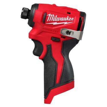 Imagem de Milwaukee Chave de impacto hexagonal M12 subcompacta sem escovas de 1/4 polegada (ferra...