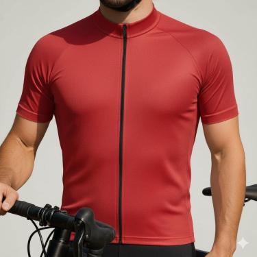 Imagem de Camisa Ciclismo Masculino Mtb Proteção UV 30+ Tecido Dry Zíper e 3 Bolsos-Masculino