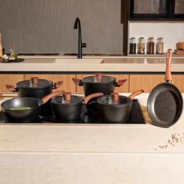 Imagem de Jogo De Panelas Indução Brinox Ceramic Life Sirius 6 Peças Cerâmica Mi