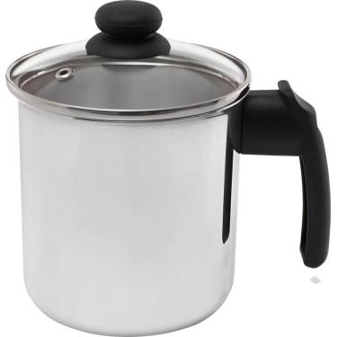 Imagem de Caneco Com Tampa De Vidro N°14 3 Litros Polido Leiteira Fervedor