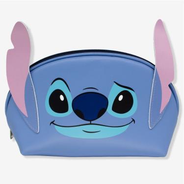 Imagem de Necessaire Zonacriativa Stitch – Disney em Tecido Sintético e Nylon 21x30x11CM Azul Licenciado Unissex