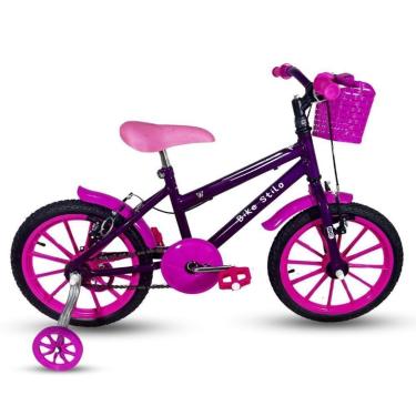 Imagem de Bicicleta Infantil Passeio Aro 16 Feminina Violeta-Feminino