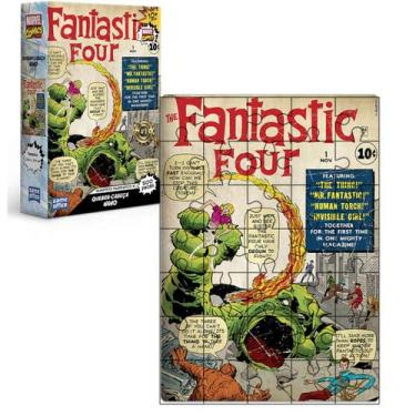 Imagem de Quebra Cabeça Quarteto Fantástico Mavel 500 Peças 3358 - Game Office -