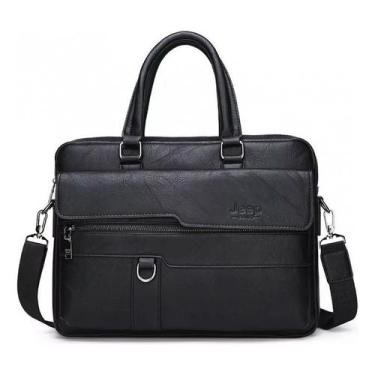 Imagem de Maleta de couro Jeep Buluo para homens original 38x28x7 cm