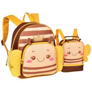 Imagem de Kit Mochila Pequena E Lancheira Térmica Infantil Creche Escola 0 A 4 A