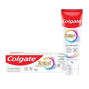 Imagem de Creme Dental Colgate Total Clean Mint 90g - Embalagem com 12 unidades