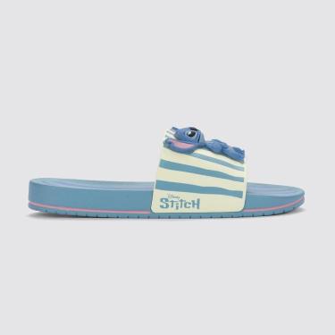 Imagem de Chinelo Stitch Angel Mania Plus Listrado Infantil Disney Slide Gaspea Grendene Kids-Uni...
