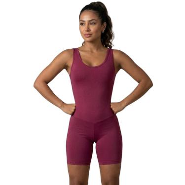 Imagem de Macaquinho Fitness Liso Vekyo Sem Bojo Suplex Roupa para Academia Treino Moda Feminina...