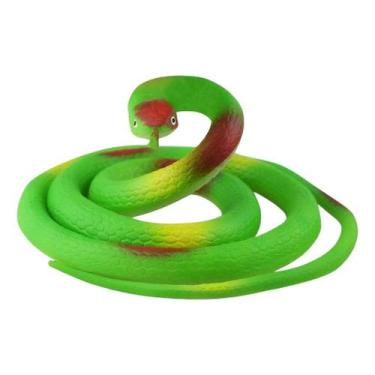 Imagem de Cobra Realista 85cm Borracha Flexível Para Pegadinha e Susto Infantil 