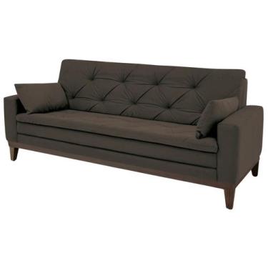 Imagem de Sofá 4 Lugares Suede Vivaldi Linoforte, Marrom, 4 lugares