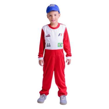 Imagem de Fantasia Piloto Fórmula 1 Infantil - Genérico, 12