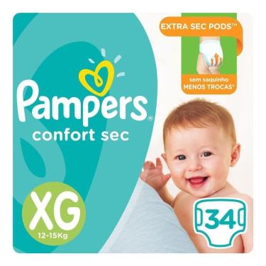 Imagem de Fralda Pampers Confort Sec Xg Com 34 Unidades