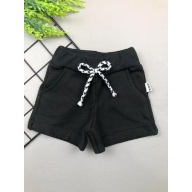 Imagem de Short Feminino c/ Bolso para Bebê Preto - Pepé Baby, Preto, P
