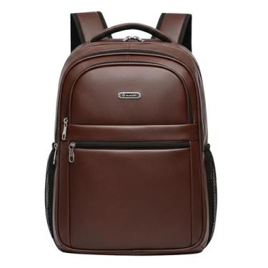 Imagem de Mochila Masculina Para Trabalho Faculdade Executiva Couro Resistente -