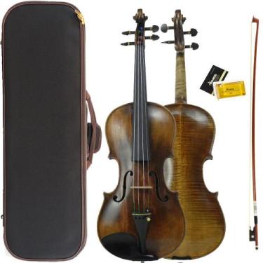 Imagem de Violino 4/4 Antigo Stainer de Oficina Fundo Bipartido Maciço - Orquezz