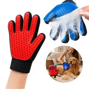 Imagem de Kit 03 Luvas para Pet Remove Pelos Soltos Massagem Relaxante - BUDDY P