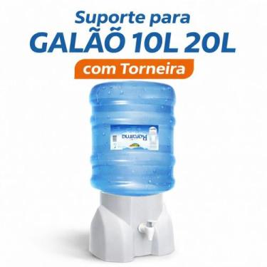 Imagem de Suporte para Galão 10L 20L com Torneira AquilaPlastic Plástico Resiste