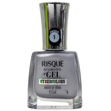 Imagem de Esmalte Risqué Cybercolors Brilho de Vênus Diamond Gel 9,5ml Hipoalerg