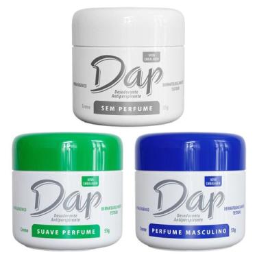 Imagem de Kit 3 Desodorante S/Perfume/Suave/Masculino/Feminino DAP 55g, SEM PERF