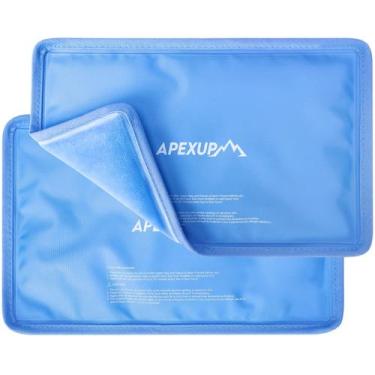 Imagem de Pacotes de Gelo Terapêuticos APEXUP 28x18 cm Reutilizáveis 2 Unidades