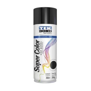 Imagem de Tinta Spray Uso Geral Pintura Todas Cores Automotivo Tekbond, Preto Br