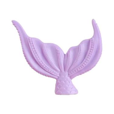 Imagem de Topo De Bolo Cauda De Sereia Decoração Conchas De Coral Tema Fundo Do 