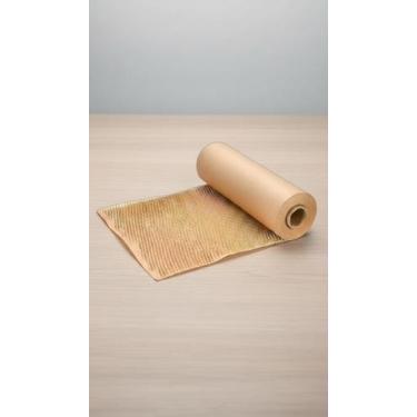 Imagem de Bobina Papel Colmeia Kraft 50cm x 50m Sustentável - Congratulations St