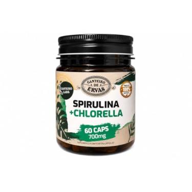 Imagem de Spirullina + Chlorella 700mg 60 cápsulas