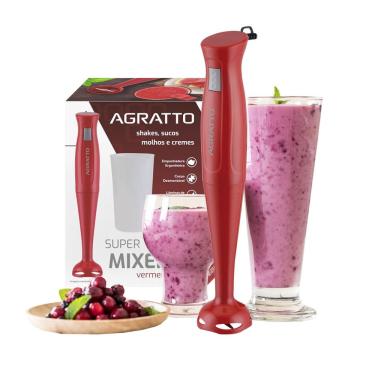 Imagem de Mixer agratto vertical 200W + copo vermelho 110V