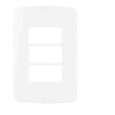 Imagem de Conjunto Placa 4x2 3 Postos Margirius Linha B3 Com Suporte