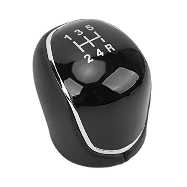 Imagem de Cabeça do botão de mudança de marchas, botão preto antidesgaste durável para peças de automóveis(5 engrenagens)