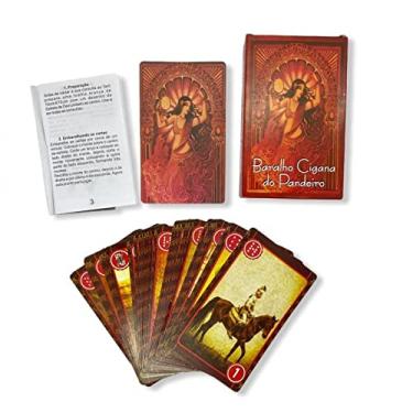 Imagem de Kit 3 Baralhos Tarot Cigana Pandeiro Deck 36 Cartas