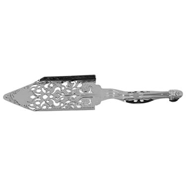 Imagem de Coador de coquetel de absinto Design vazio Peso confortável Colher de absinto funcional para bartenders Prata