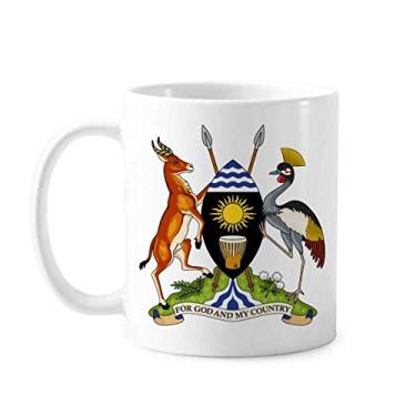Imagem de Uganda África National Emblem Caneca Cerâmica Café Porcelana Utensílios de Mesa