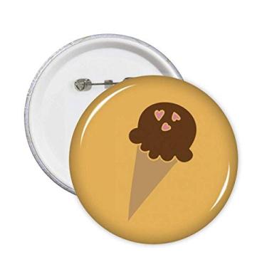 Imagem de Broche de sorvete doce de chocolate amendoim para decoração 5 peças