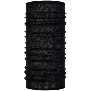 Imagem de BUFF Polaina leve de lã merino, balaclava, bandana, máscara de rosto/esqui para adultos, com proteção solar FPS 50, Touli Preto, One Size