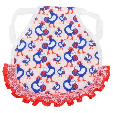 Imagem de Avental de frango, mantenha suas penas seguras, fácil de usar e protetor flexível para as costas fazem as penas crescerem melhor para casa para uso diário na fazenda para frango (galo azul)